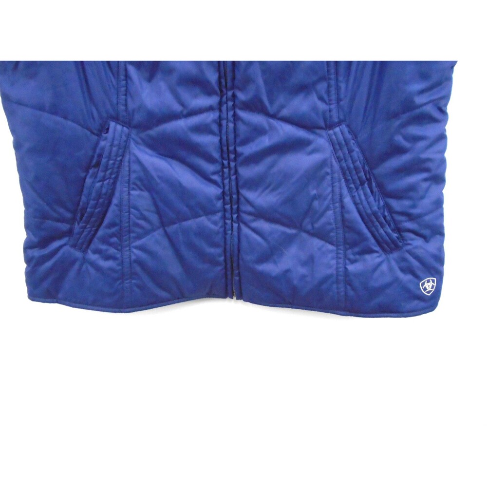 Ariat Women's Grizzly Puffer Vest Size XXL Plum Embroidered Quilted Insulated - Picture 6 of 8